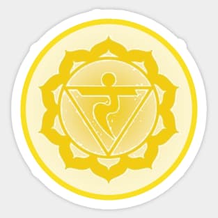 Willpower and confidence are mine Solar-Plexus Chakra- Deep Purple Sticker